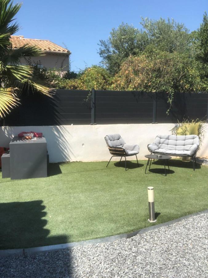 Charmant Studio dans villa - parking - jardin La Seyne-sur-Mer Bagian luar foto