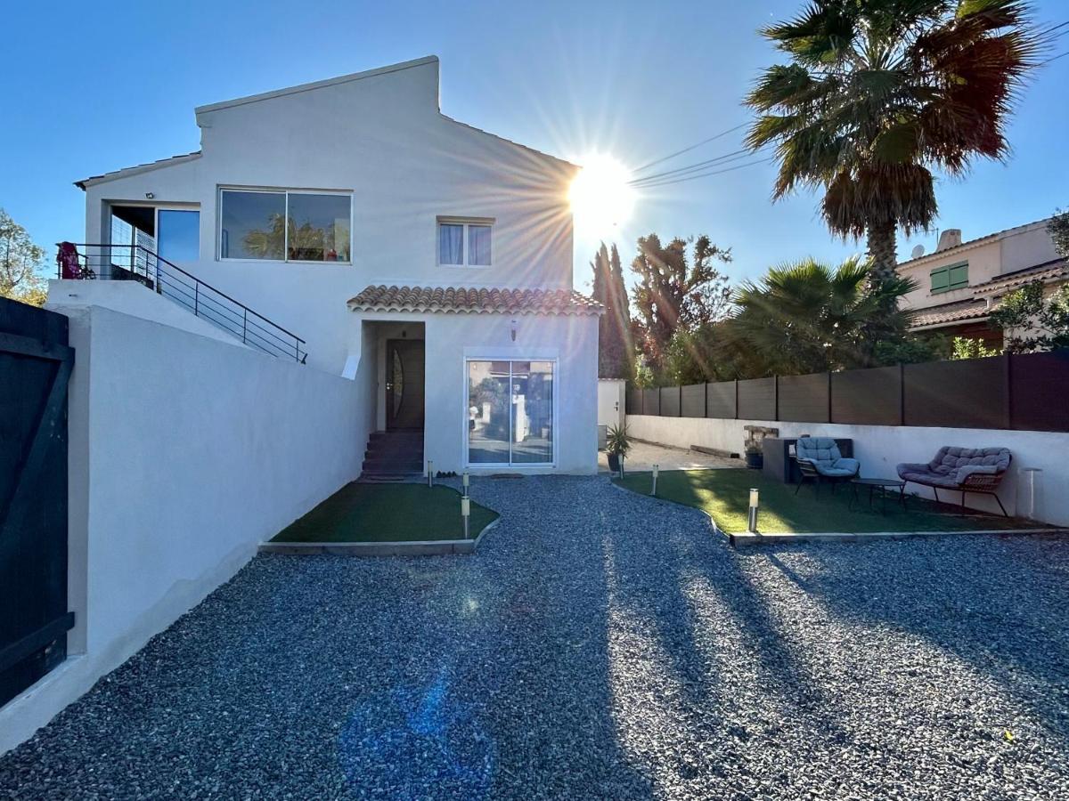 Charmant Studio dans villa - parking - jardin La Seyne-sur-Mer Bagian luar foto